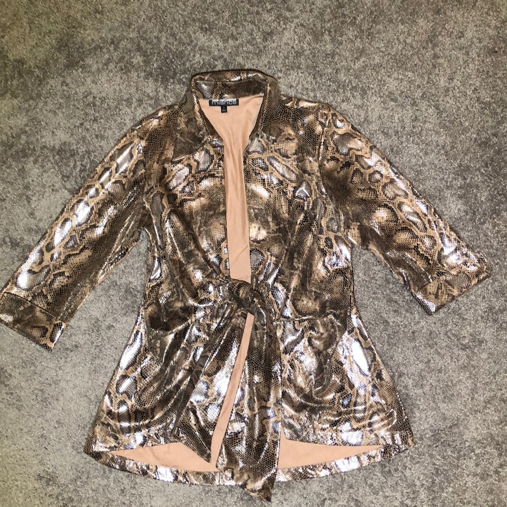 Mischa M(8/10) Faux Snakeskin Jacket